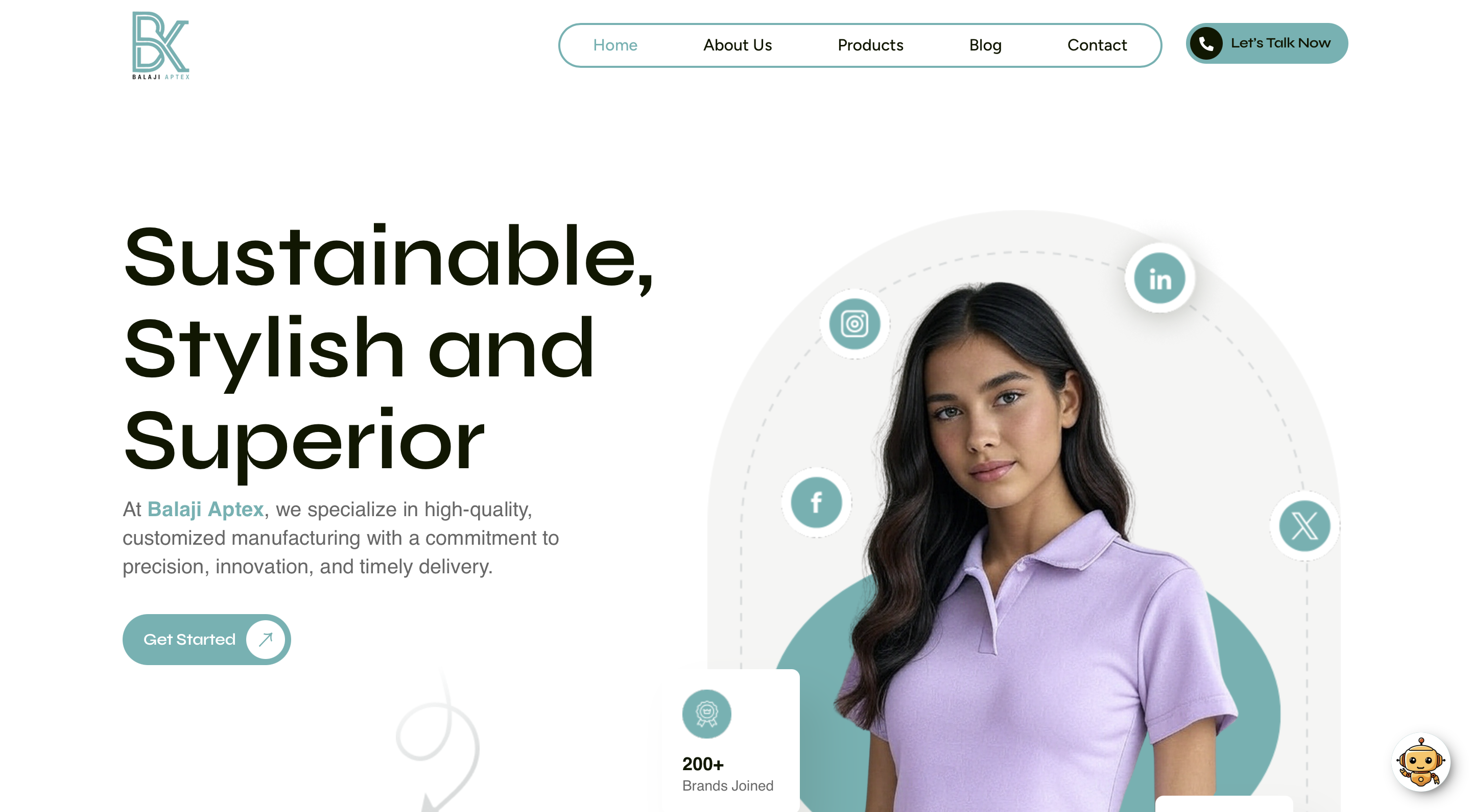 Balaji Aptex Landing Page